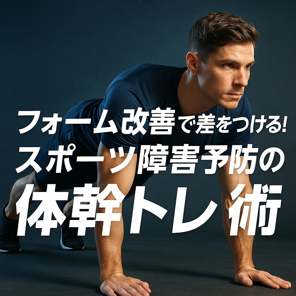 フォーム改善で差をつける！スポーツ障害予防の体幹トレ術