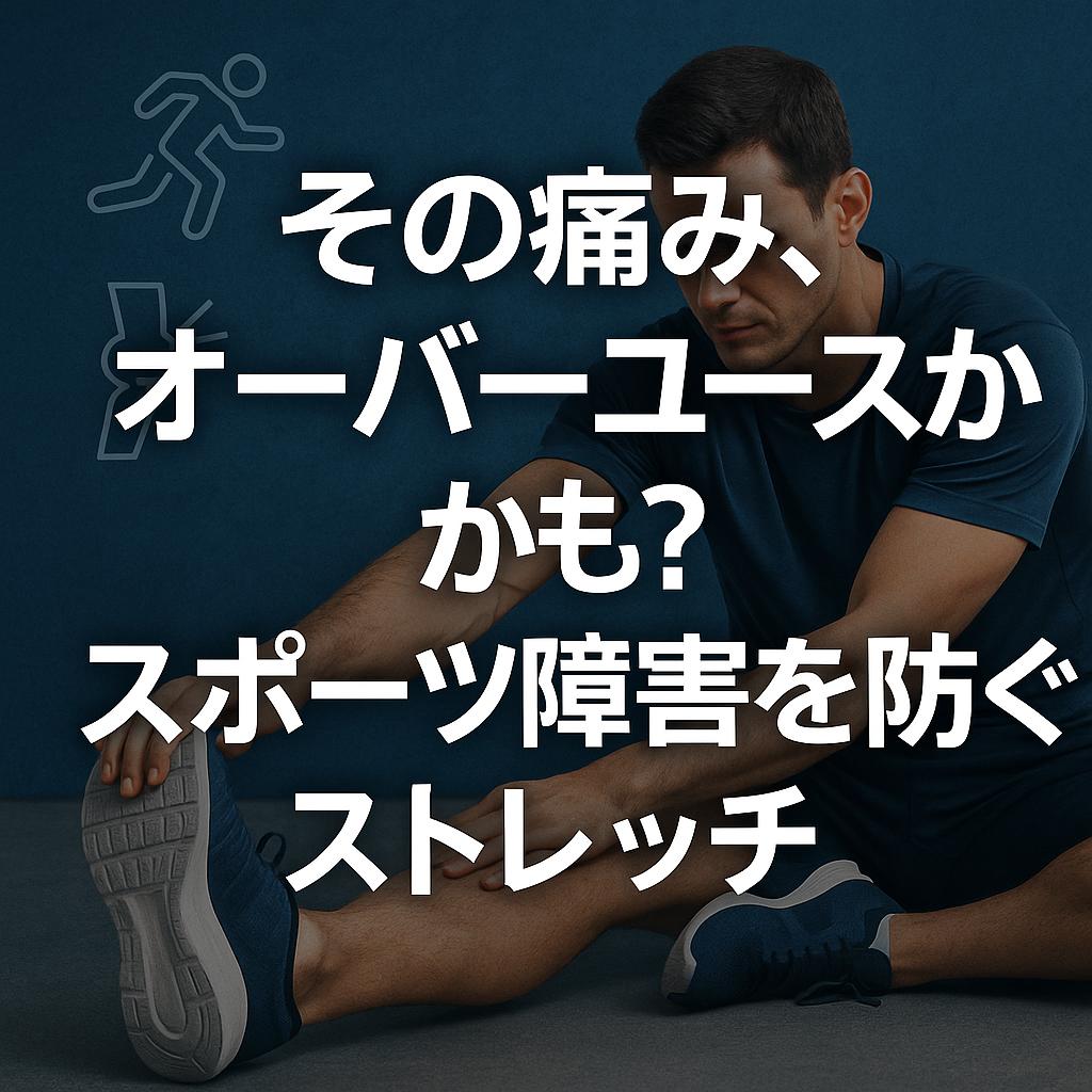 その痛み、オーバーユースかも？スポーツ障害を防ぐストレッチ
