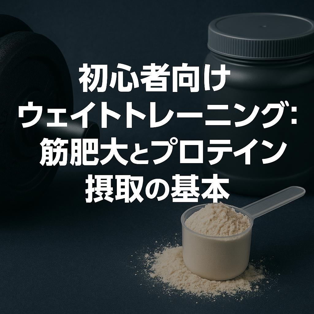 初心者向けウェイトトレーニング：筋肥大とプロテイン摂取の基本