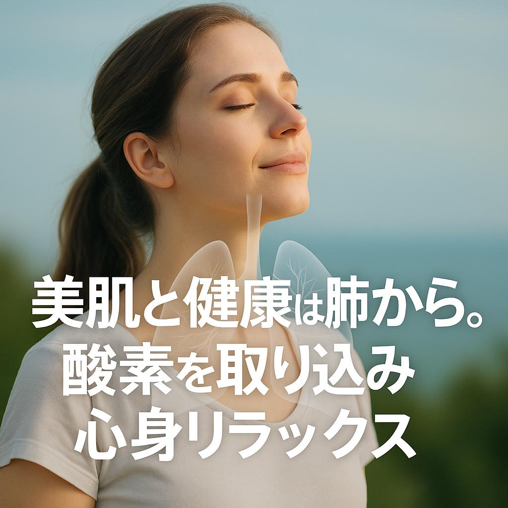 美肌と健康は肺から。酸素を取り込み心身リラックス