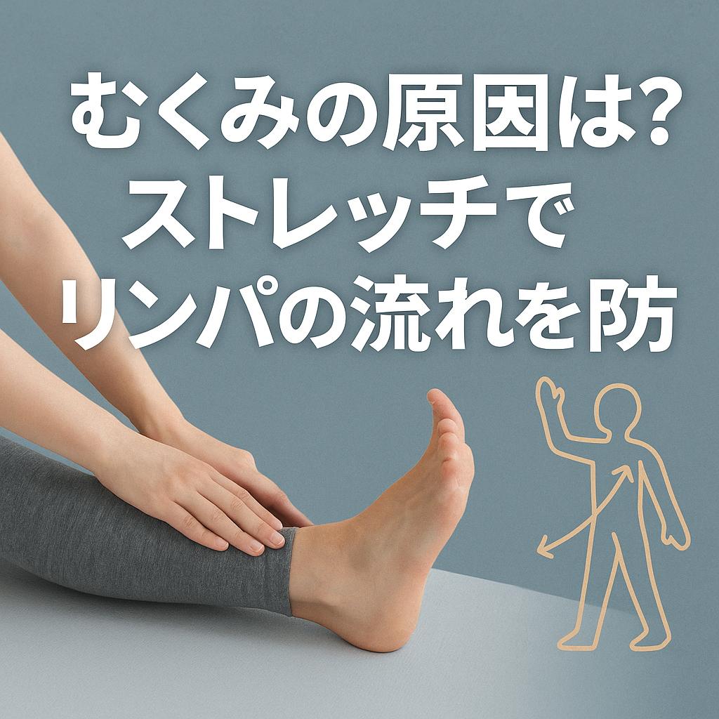 むくみの原因は？ストレッチでリンパの流れを予防