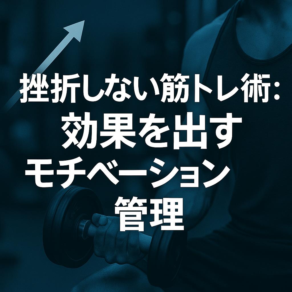 挫折しない筋トレ術：効果を出すモチベーション管理