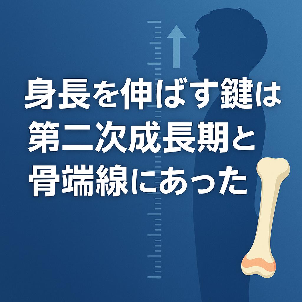 身長を伸ばす鍵は第二次成長期と骨端線にあった