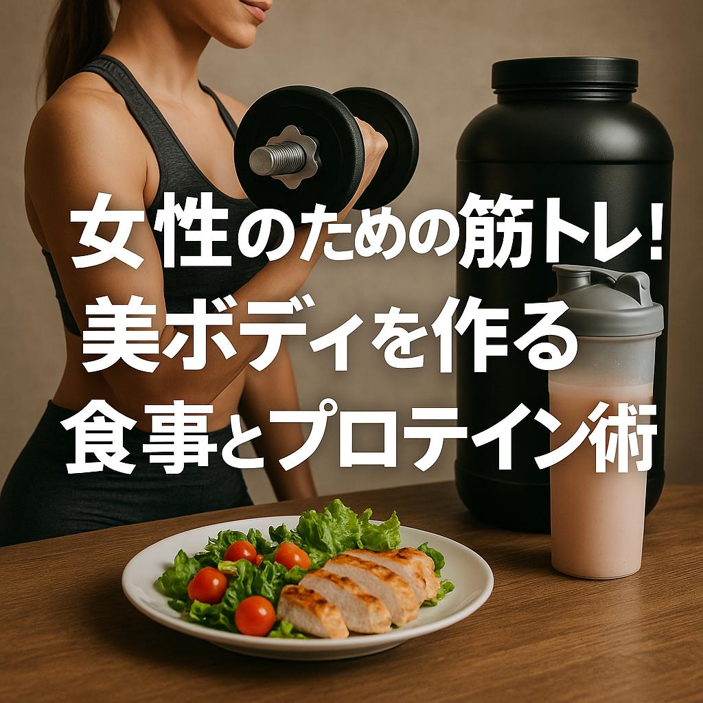 女性のための筋トレ！美ボディを作る食事とプロテイン術