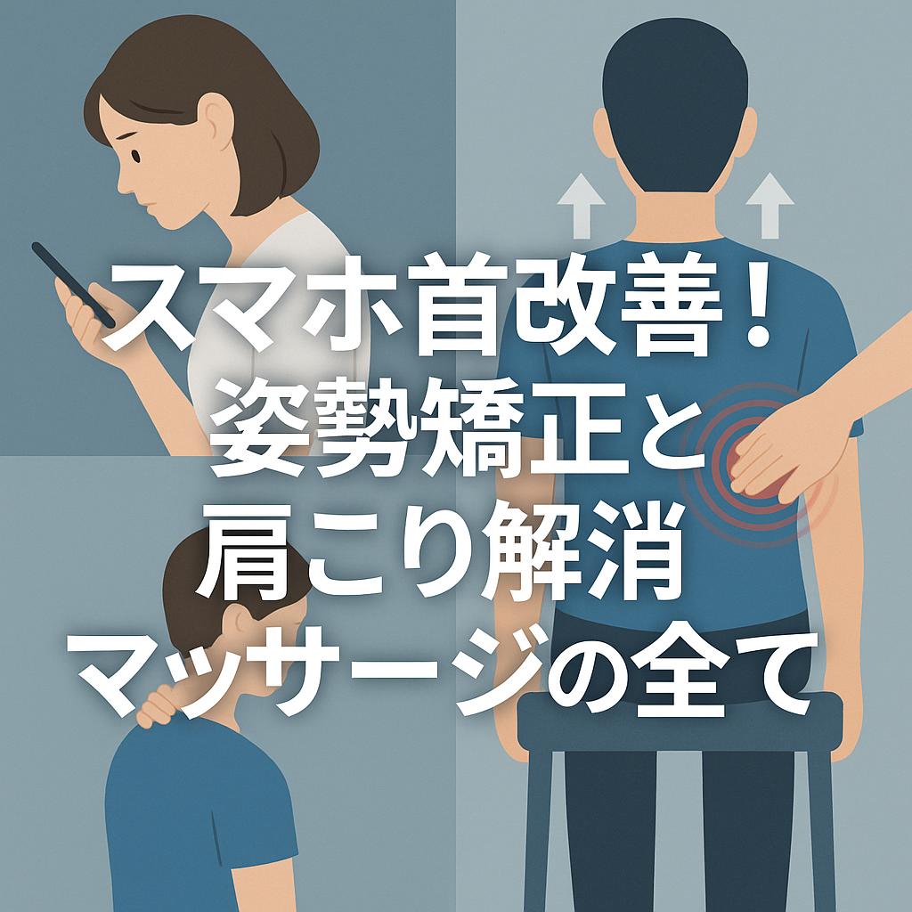 スマホ首改善！姿勢矯正と肩こり解消マッサージの全て