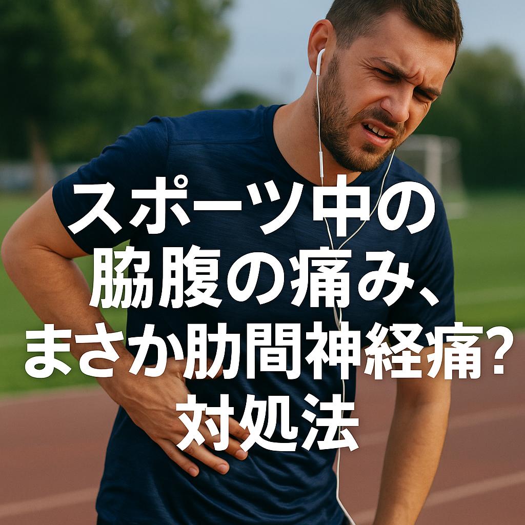 スポーツ中の脇腹の痛み、まさか肋間神経痛？対処法