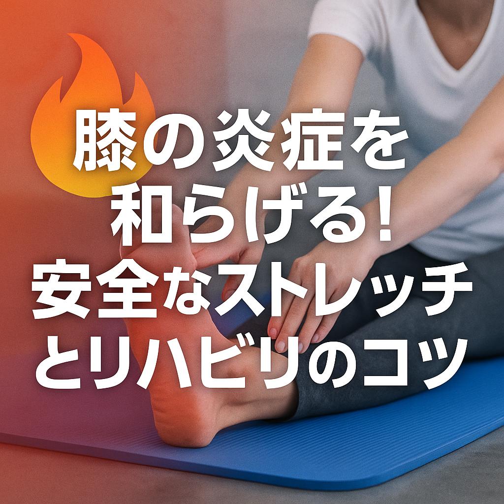 膝の炎症を和らげる!安全なストレッチとリハビリのコツ