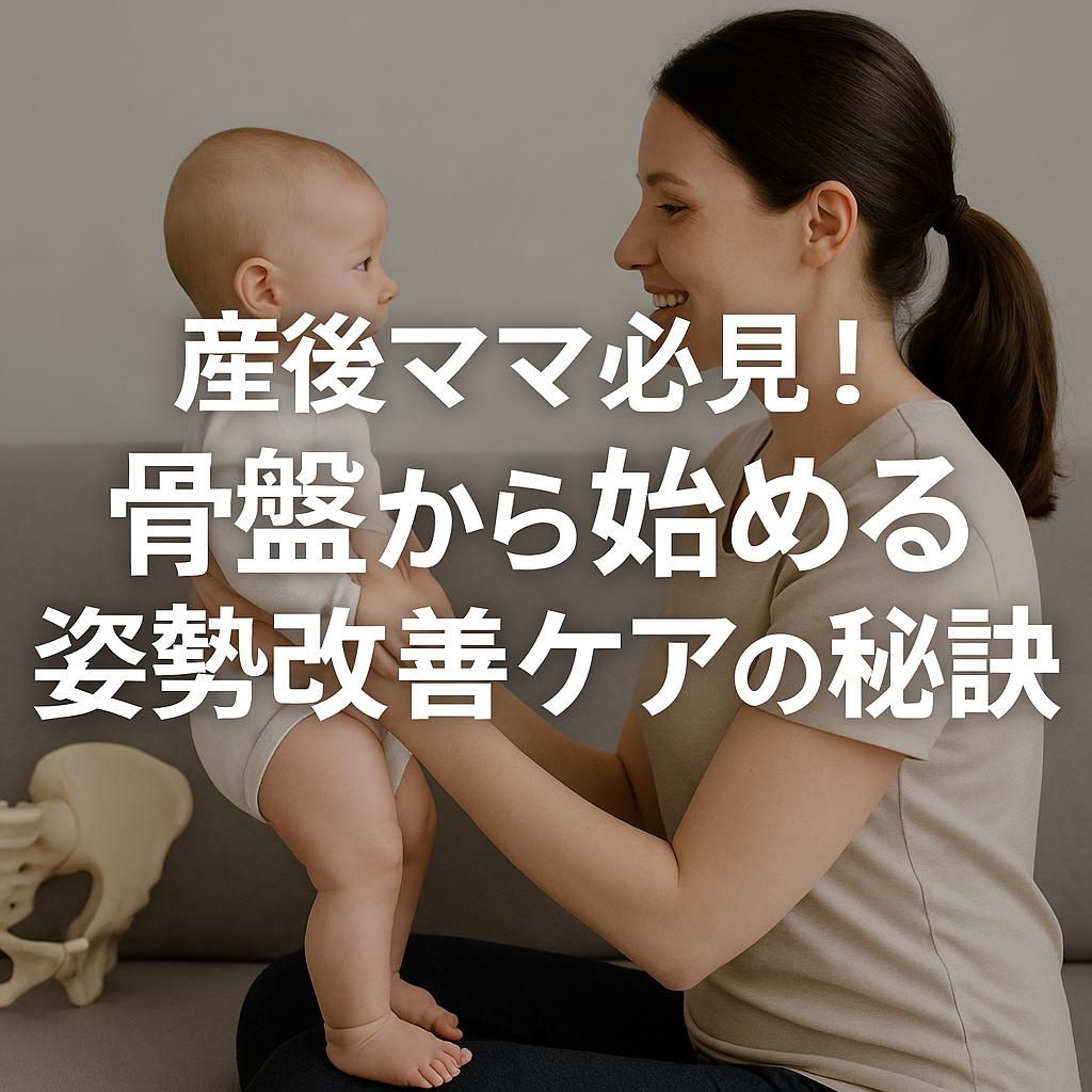 産後ママ必見！骨盤から始める姿勢改善ケアの秘訣