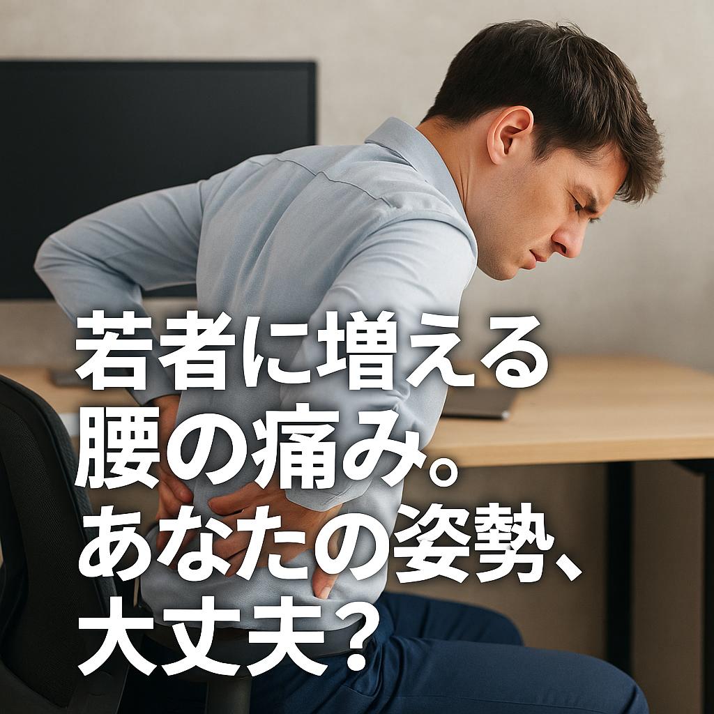若者に増える腰の痛み。あなたの姿勢、大丈夫?