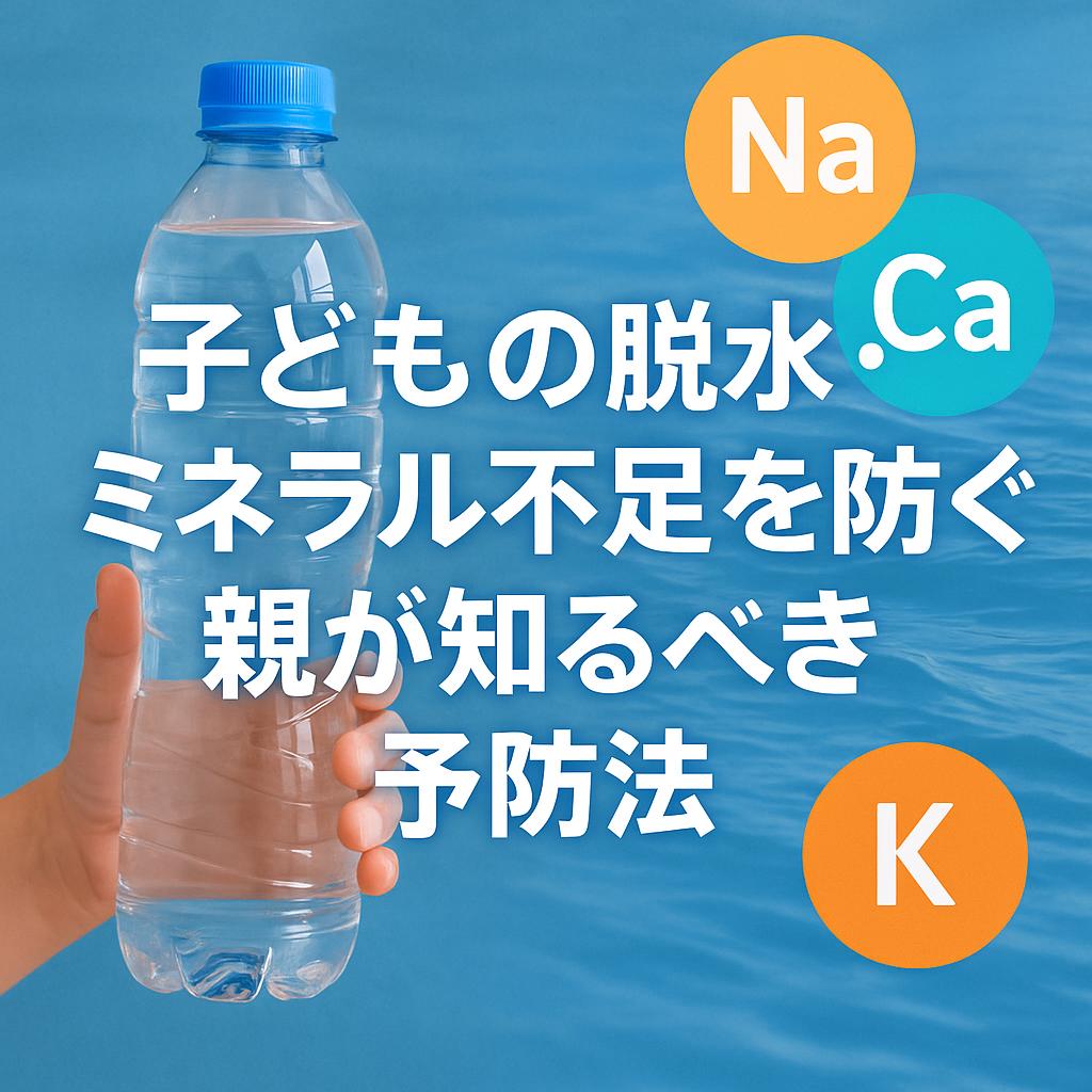 子どもの脱水・ミネラル不足を防ぐ！親が知るべき予防法
