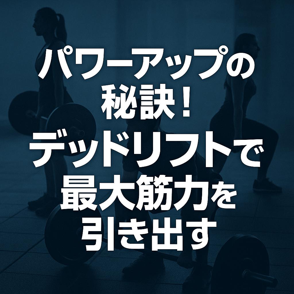 パワーアップの秘訣！デッドリフトで最大筋力を引き出す