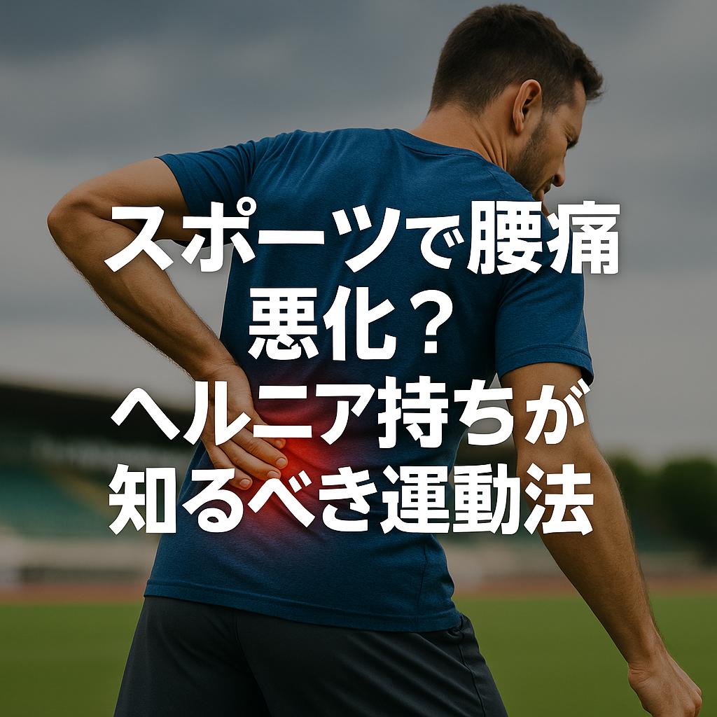 スポーツで腰痛悪化?ヘルニア持ちが知るべき運動法