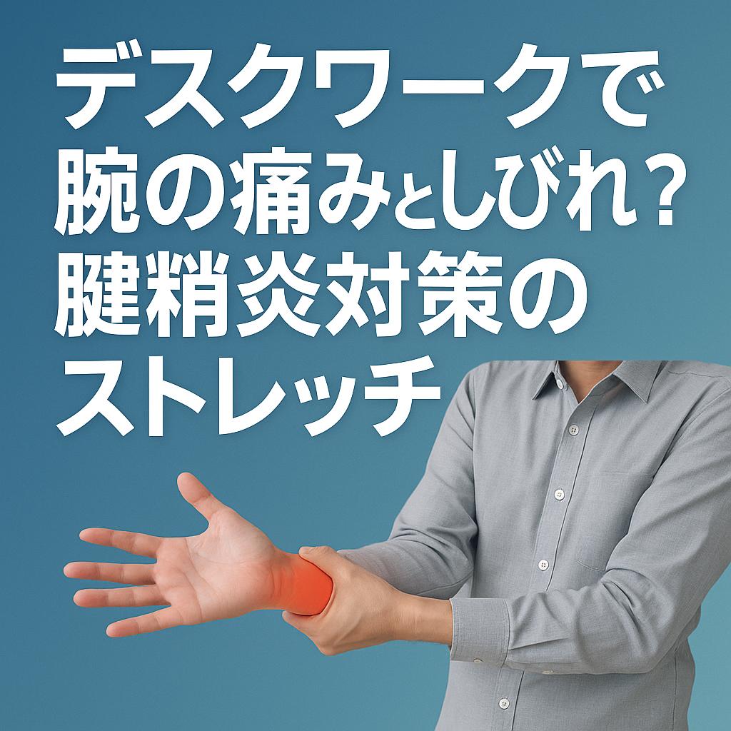 デスクワークで腕の痛みとしびれ？腱鞘炎対策のストレッチ