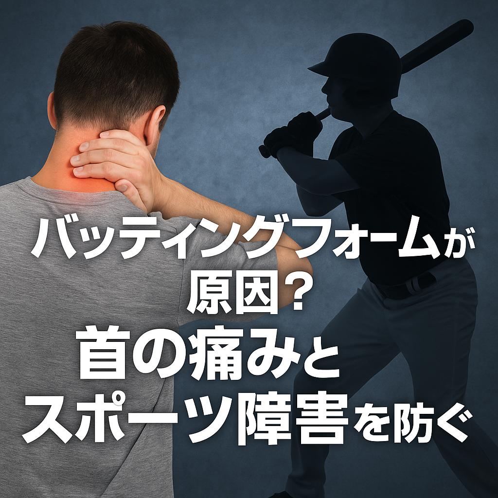 バッティングフォームが原因?首の痛みとスポーツ障害を防ぐ方法