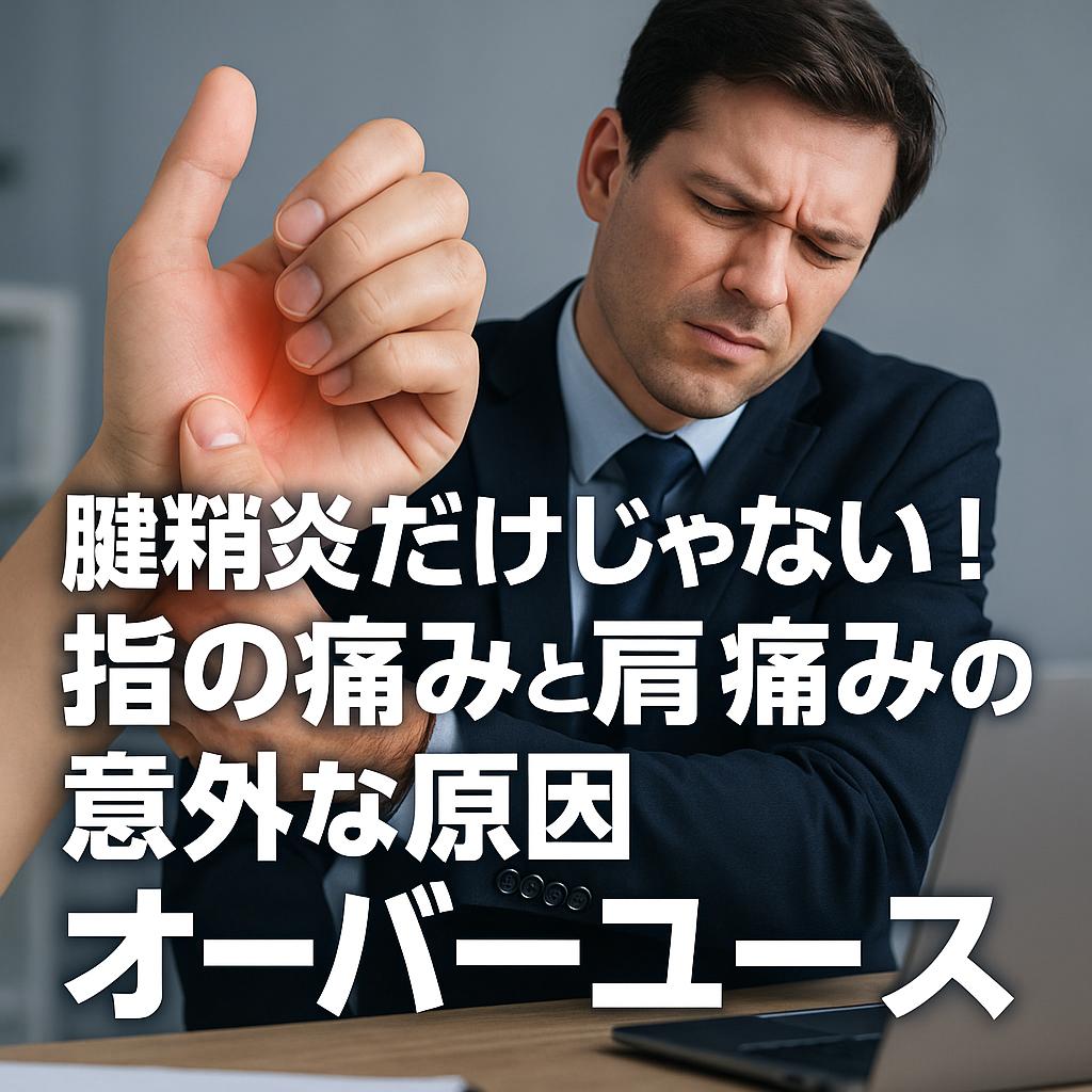 腱鞘炎だけじゃない！指の痛みと肩の痛みの意外な原因オーバーユース