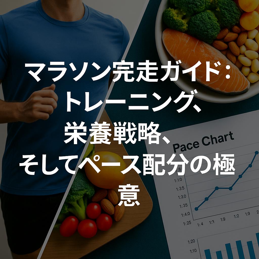 マラソン完走ガイド：トレーニング、栄養戦略、そしてペース配分の極意