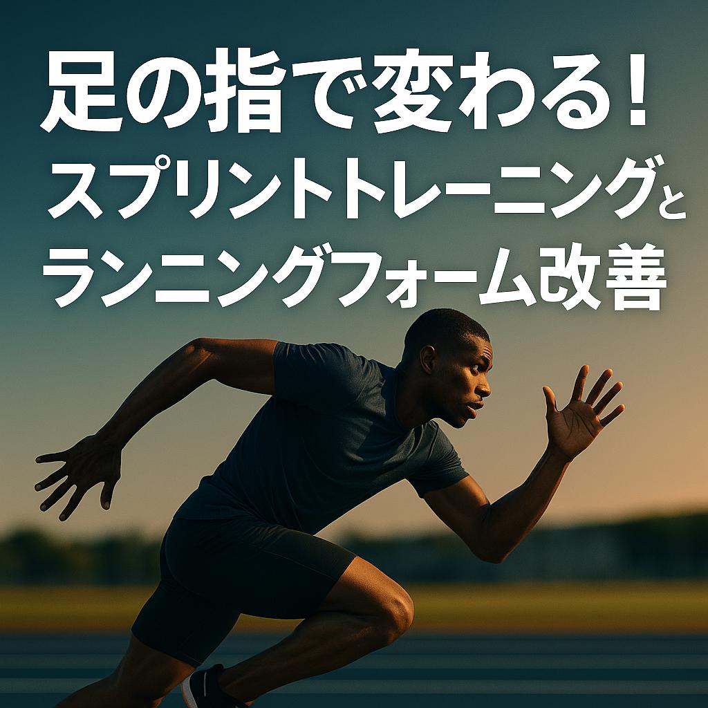 足の指で変わる！スプリントトレーニングとランニングフォーム改善術
