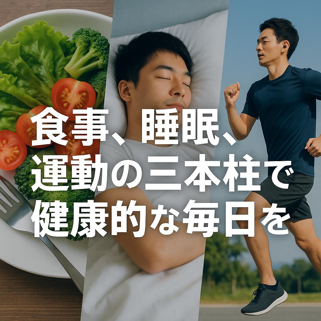 食事、睡眠、運動の三本柱で健康的な毎日を