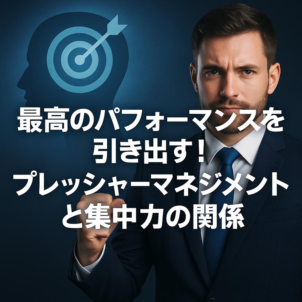 最高のパフォーマンスを引き出す！プレッシャーマネジメントと集中力の関係