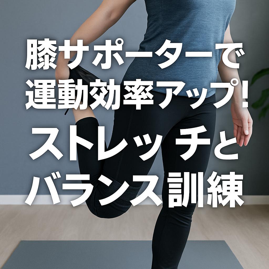 膝サポーターで運動効率アップ！ストレッチとバランス訓練
