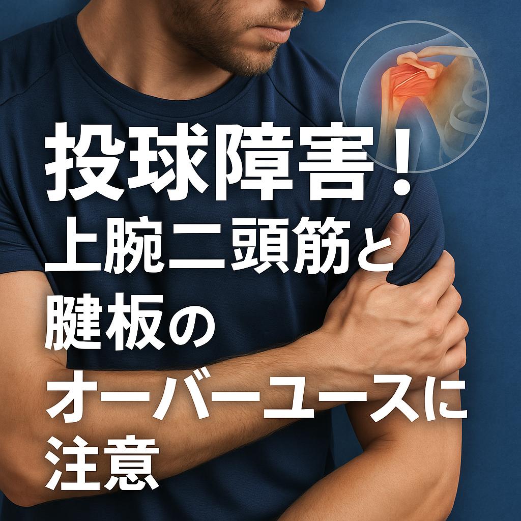 投球障害！上腕二頭筋と腱板のオーバーユースに注意