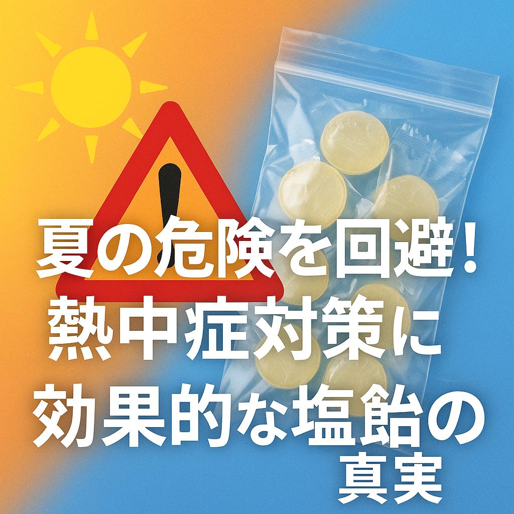 夏の危険を回避！熱中症対策に効果的な塩飴の真実