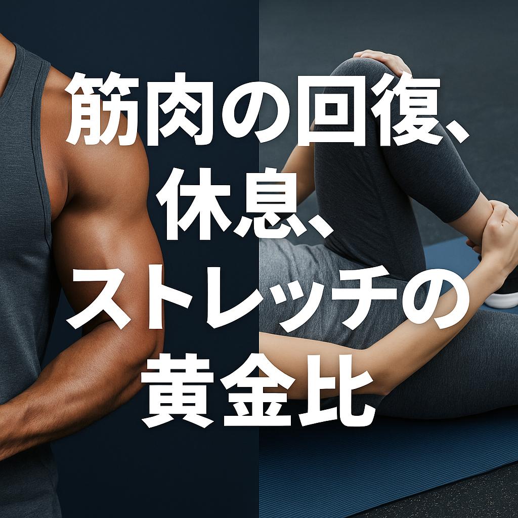 筋肉の回復、休息、ストレッチの黄金比