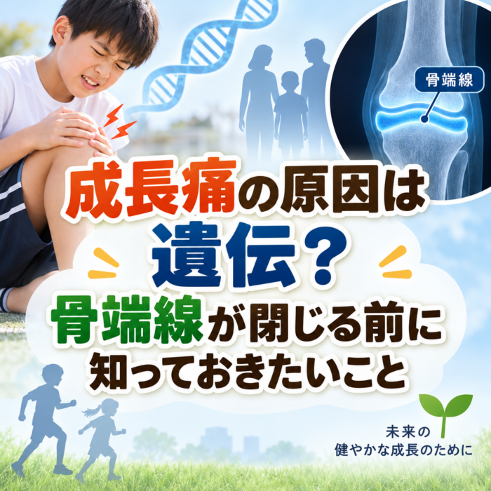 成長痛の原因は遺伝？骨端線が閉じる前に知っておきたいこと