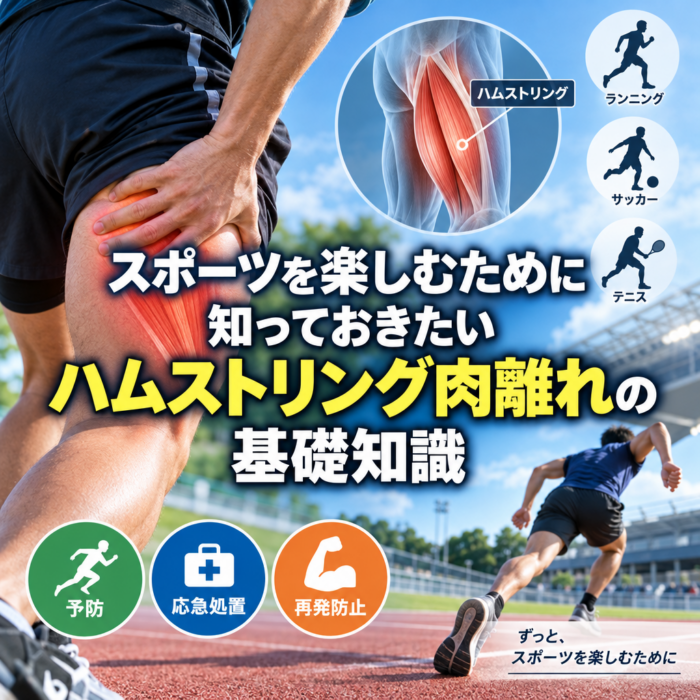 スポーツを楽しむために知っておきたいハムストリング肉離れの基礎知識