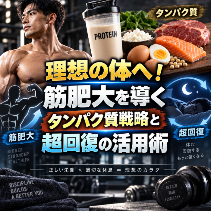 理想の体へ！筋肥大を導くタンパク質戦略と超回復の活用術